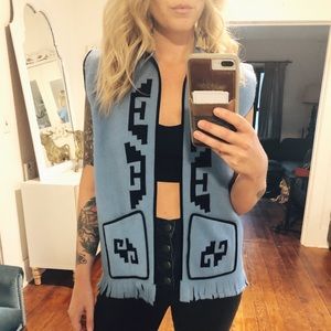 Vintage flannel handmade vest